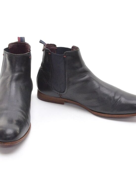 Men Ted Baker Whron Black Leather Chelsea Boot 43 main image 6